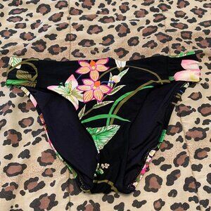 Black floral Trina Turk bikini bottom
